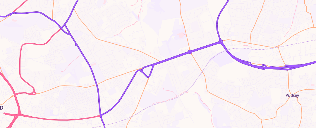 Map showing Kwik Fit, Bradford