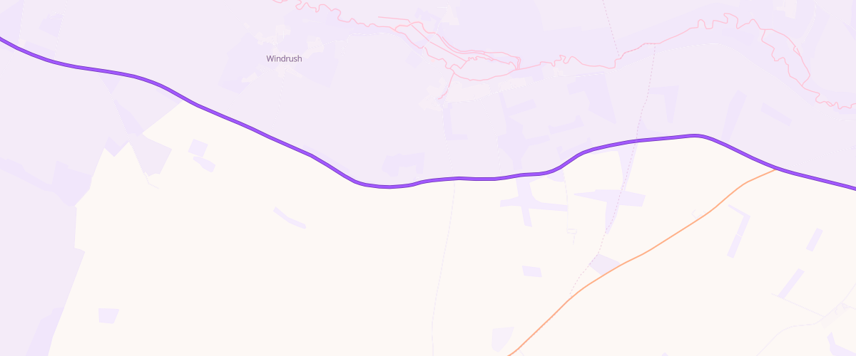 Map showing the location of The Barrington Filling Station