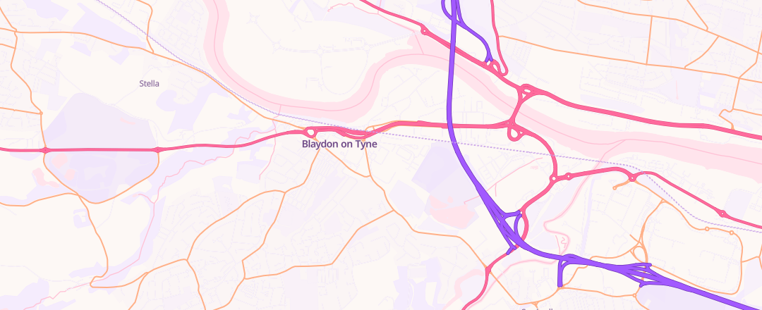Map showing Chainbridge Road Mot Ltd, Blaydon-On-Tyne