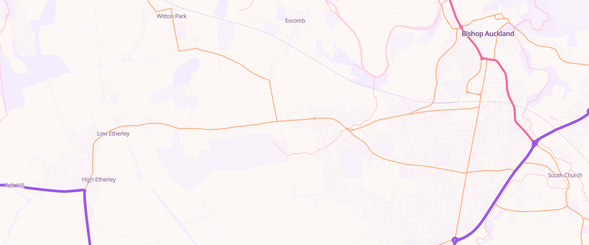 Map showing the location of G W Holmes Son