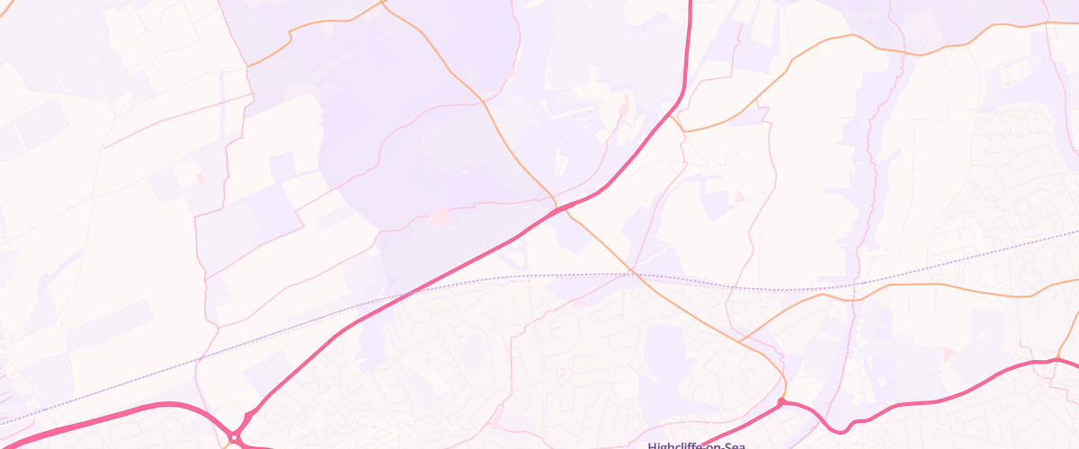 Map showing the location of Ascona Hinton Service Station