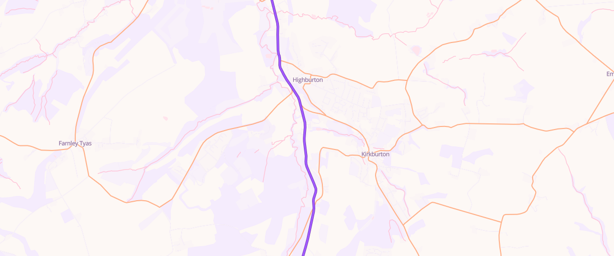 Map showing the location of Dene Service Station