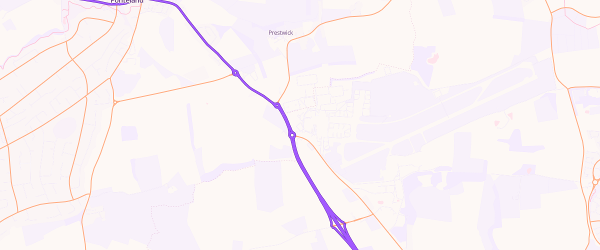 Map showing the location of Mfg Skyway