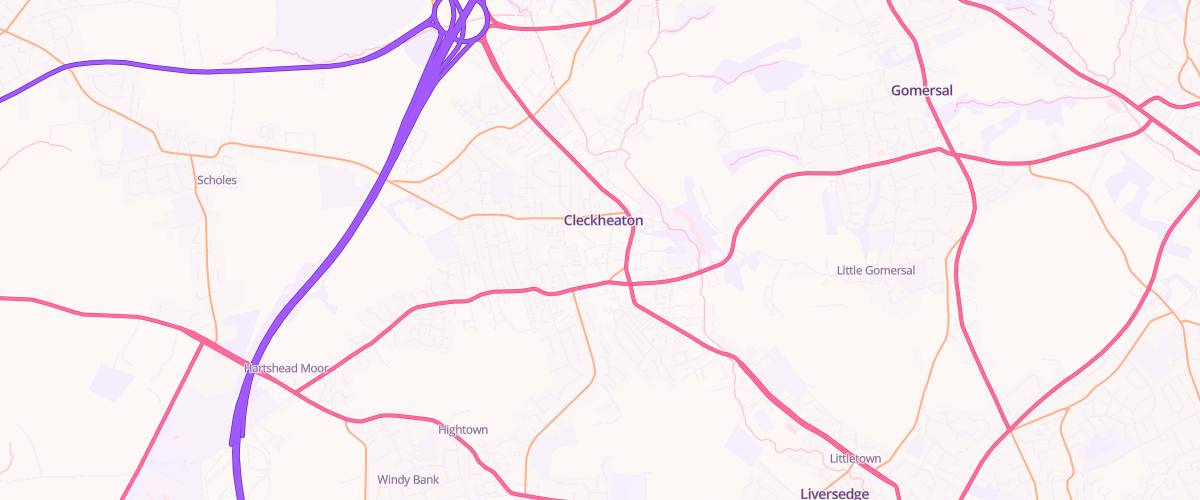 Map showing the location of Cleckheaton Superstore Petrol Filling