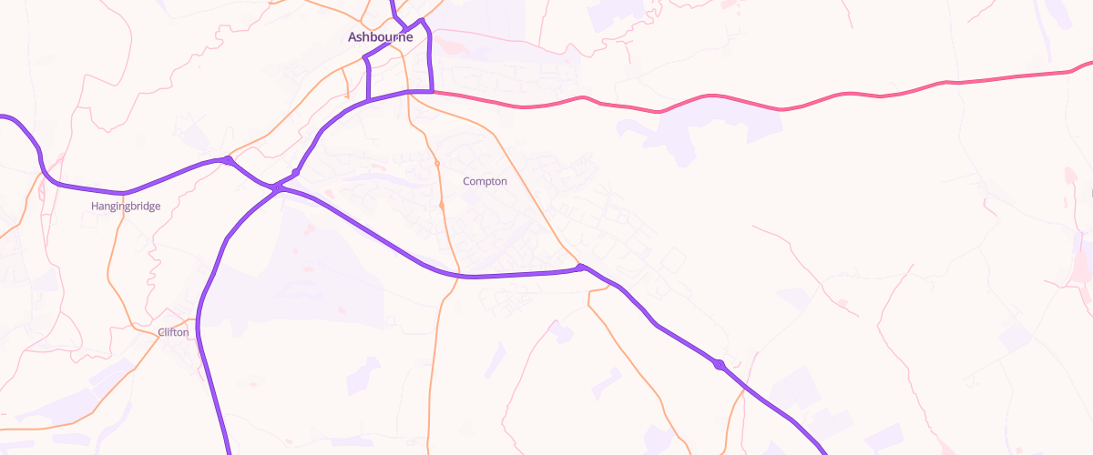 Map showing the location of Prestons Garage