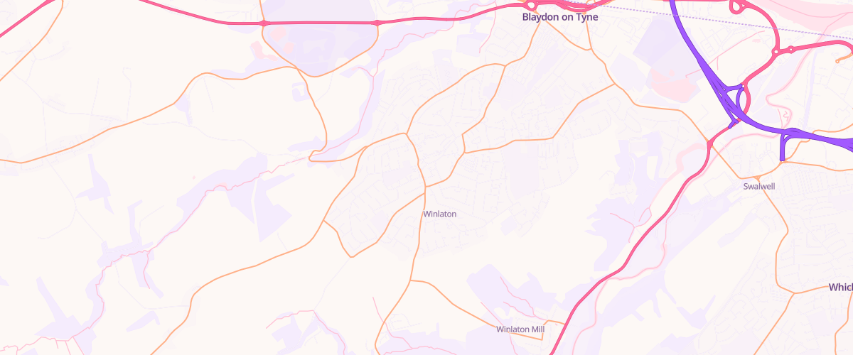 Map showing the location of Winlaton Garage Limited