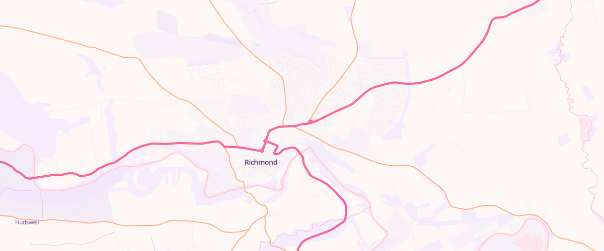 Map showing the location of Brooke's Darlington Road