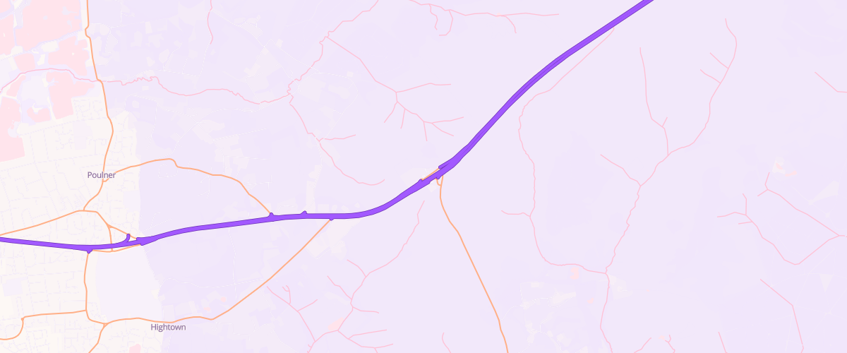Map showing the location of Shell Forest Edge