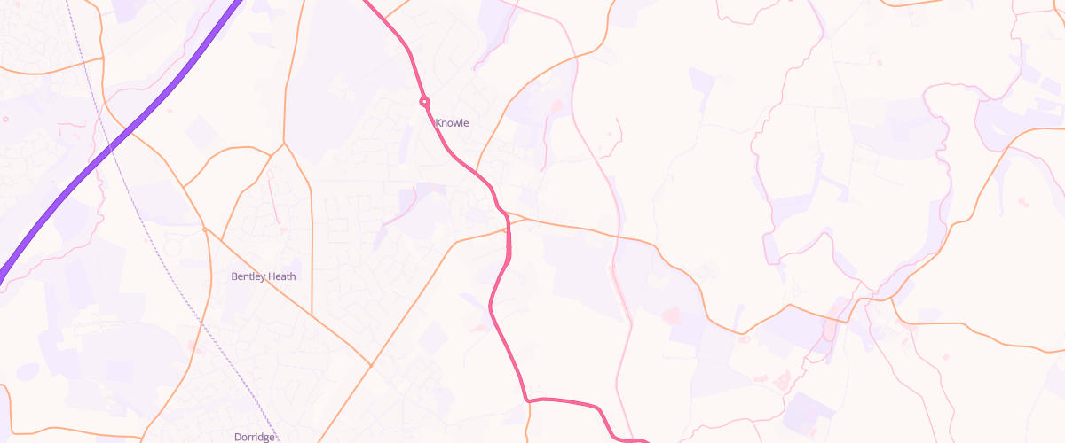 Map showing the location of Mfg Knowle