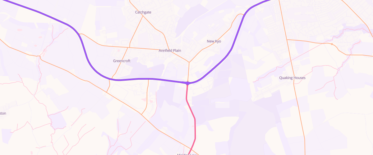 Map showing the location of Rontec Annfield Plain
