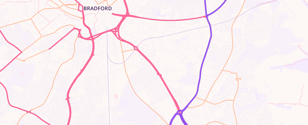 Map showing Napoleon Garage (bd4) Limited, Bradford