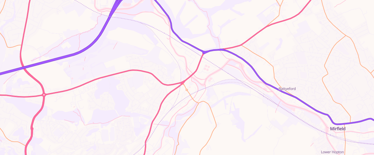 Map showing the location of Mfg Bradley