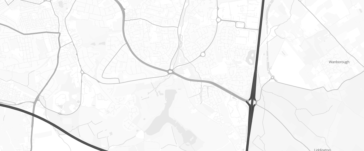 Map showing the location of Coate Sf Connect