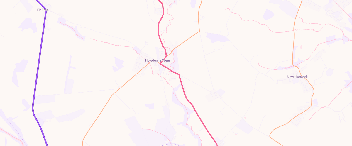 Map showing the location of Bridge End Garage