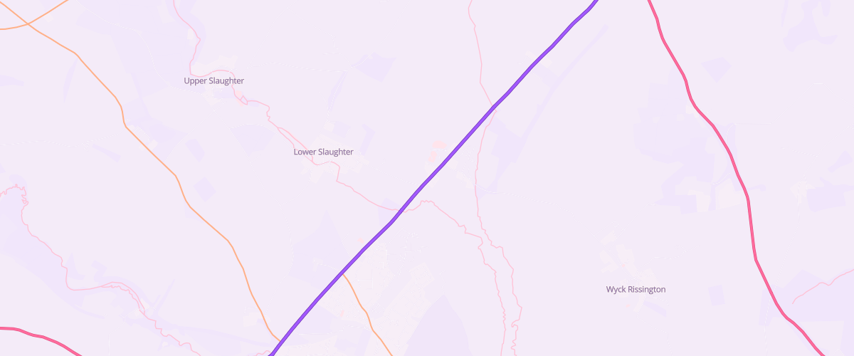 Map showing the location of Mfg Fosseway