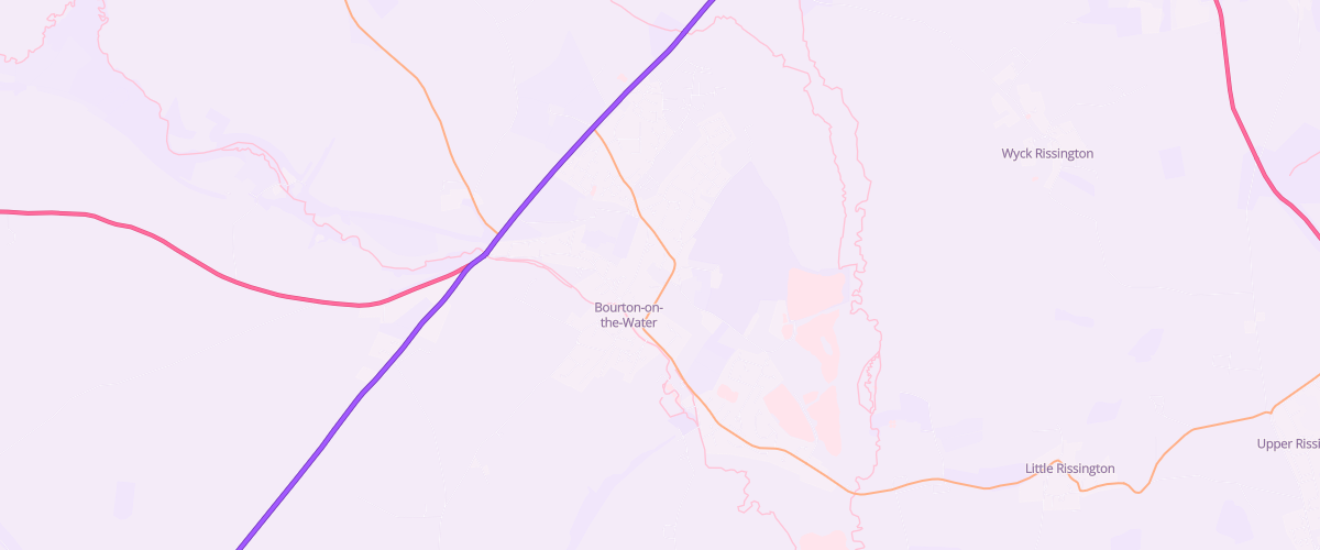 Map showing the location of Tgc - Bourton
