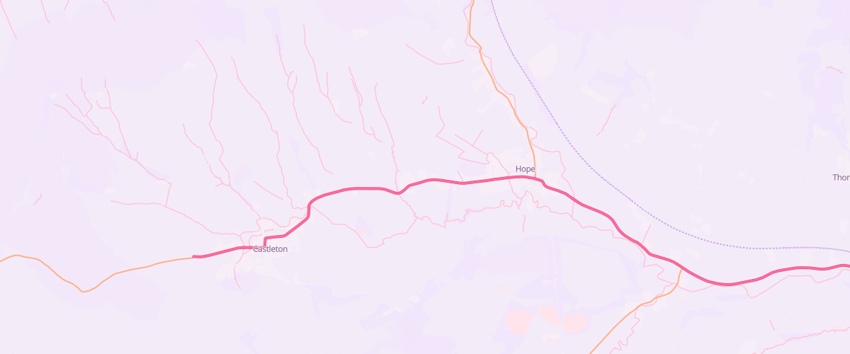 Map showing the location of Hope Garage