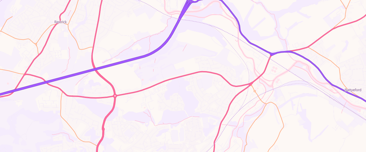 Map showing the location of Pennine