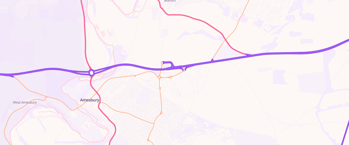 Map showing the location of Asda Amesbury Express Petrol