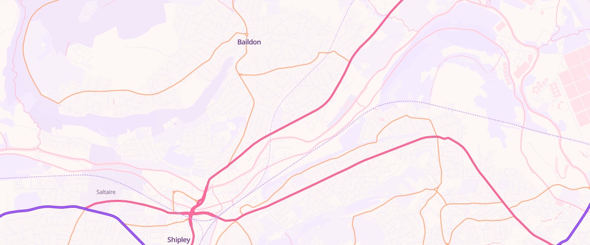 Map showing the location of Rontec Otley Road
