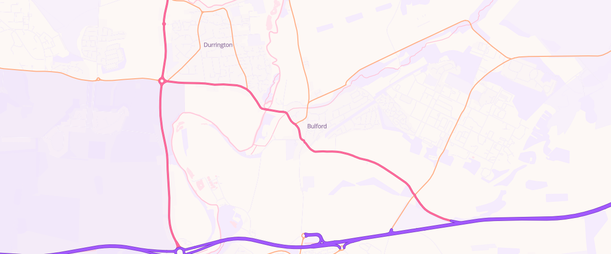 Map showing the location of Nisa-Murco Bulford