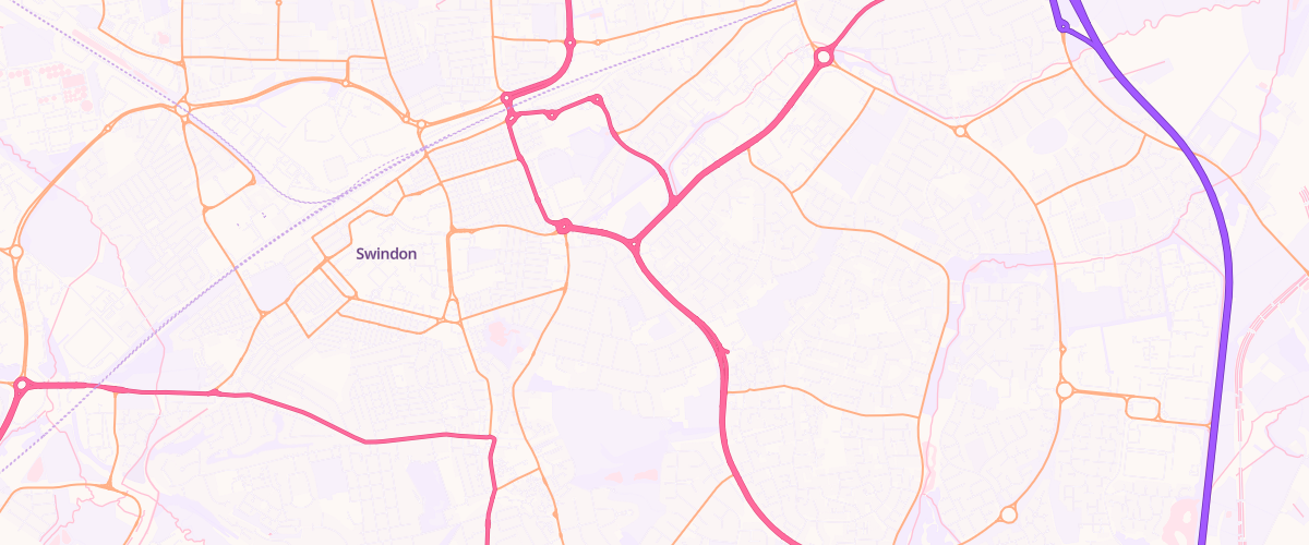 Map showing the location of Queens Drive Service Station