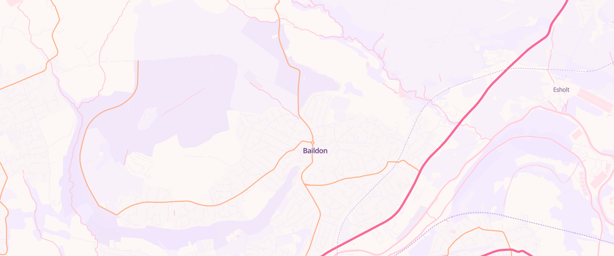 Map showing the location of Baildon Moor Garage