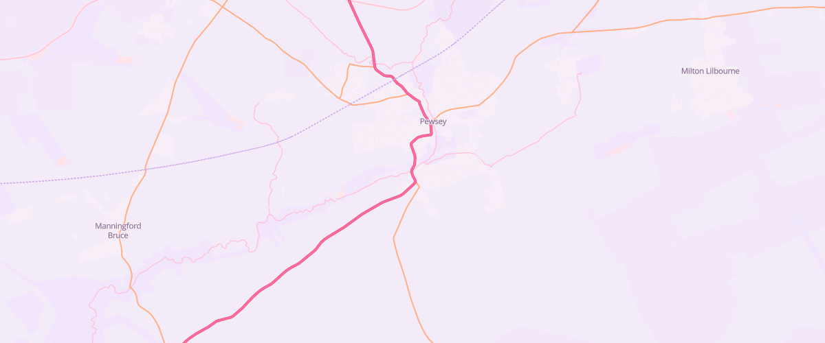 Map showing the location of Mfg Pewsey
