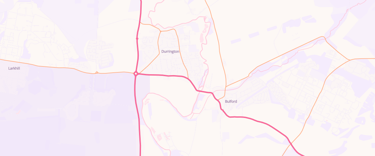 Map showing the location of Mfg Durrington