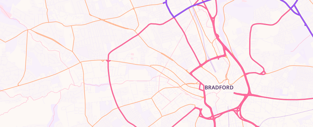 Map showing Power Start, Bradford