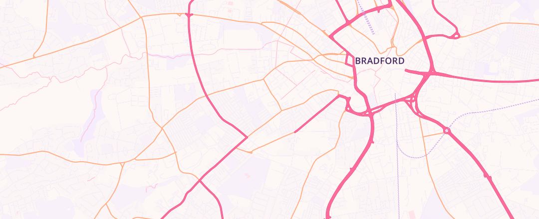 Map showing Rpm Autocare, Bradford