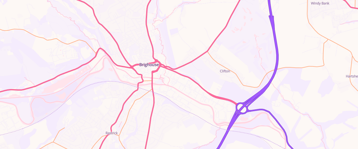 Map showing the location of Crown