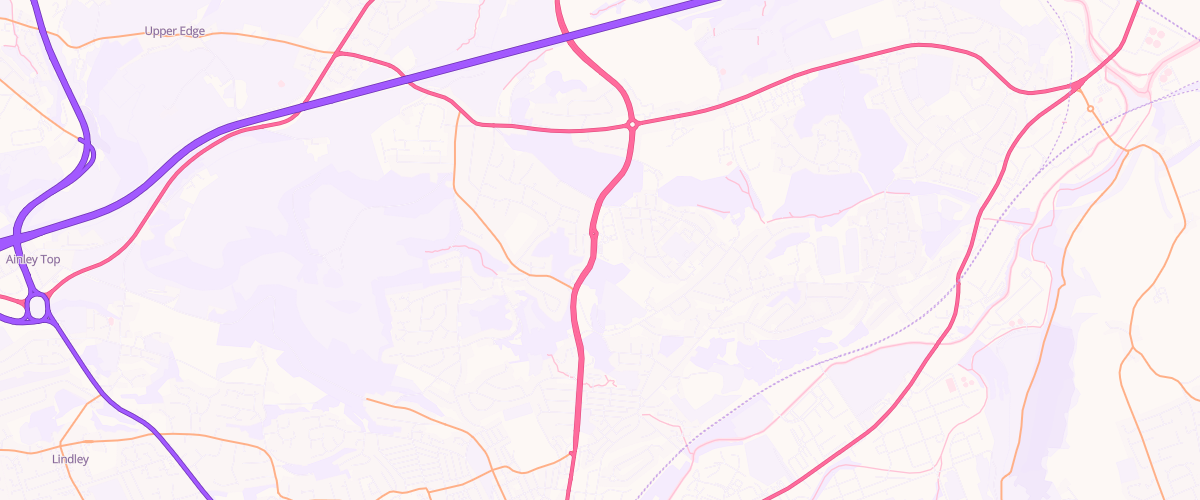 Map showing the location of Asda Huddersfield Superstore