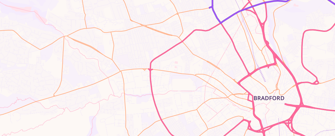 Map showing Ashton Service Centre, Bradford