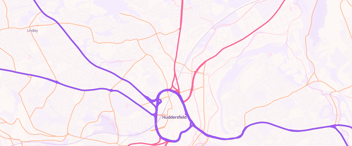 Map showing the location of Bridge Service Station