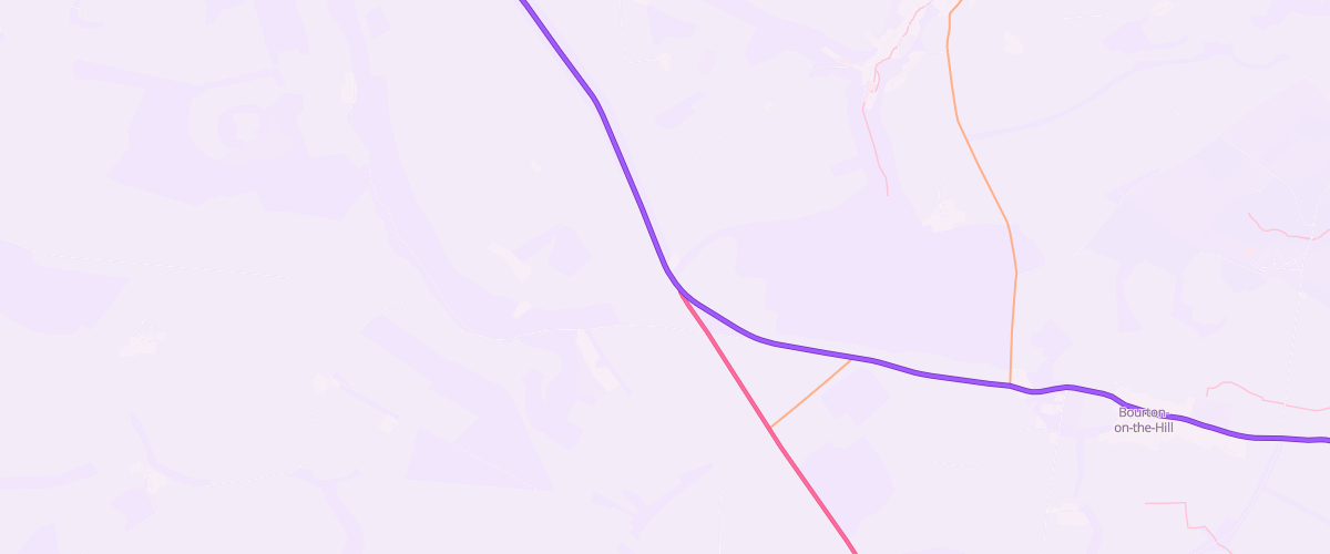 Map showing the location of Troopers Lodge Filling Station