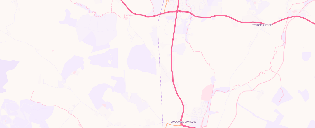Map showing Mayswood Garage, Solihull