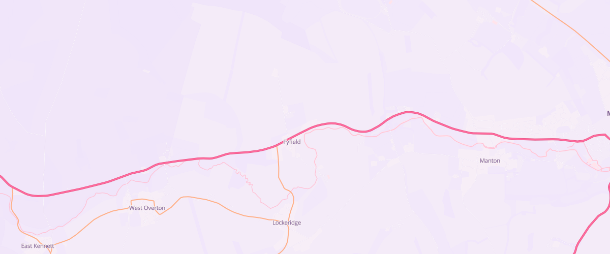 Map showing the location of Ascona Fyfield Service Station