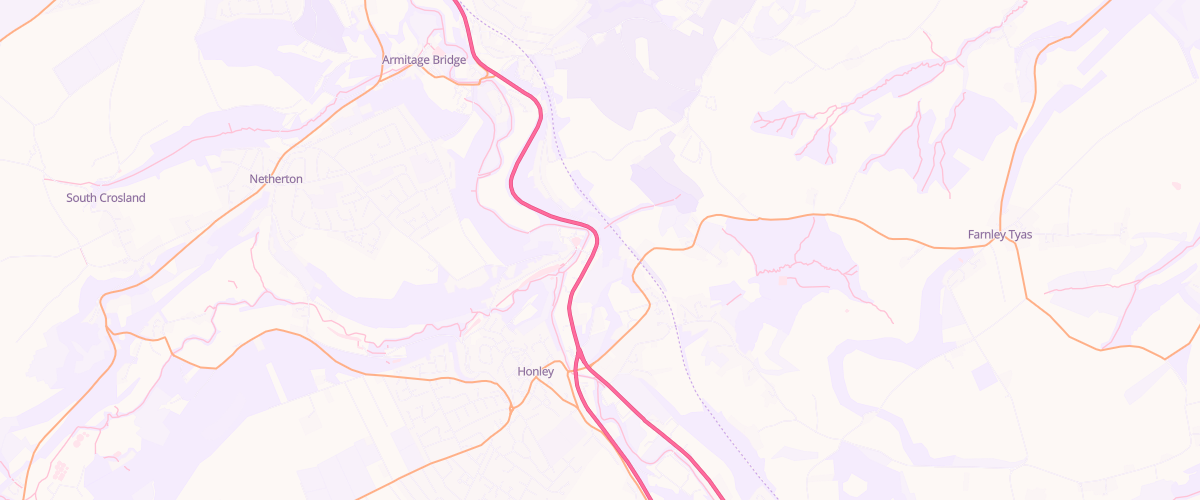 Map showing the location of Alpine Service Station