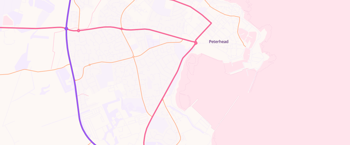 Map showing the location of Peterhead Motors