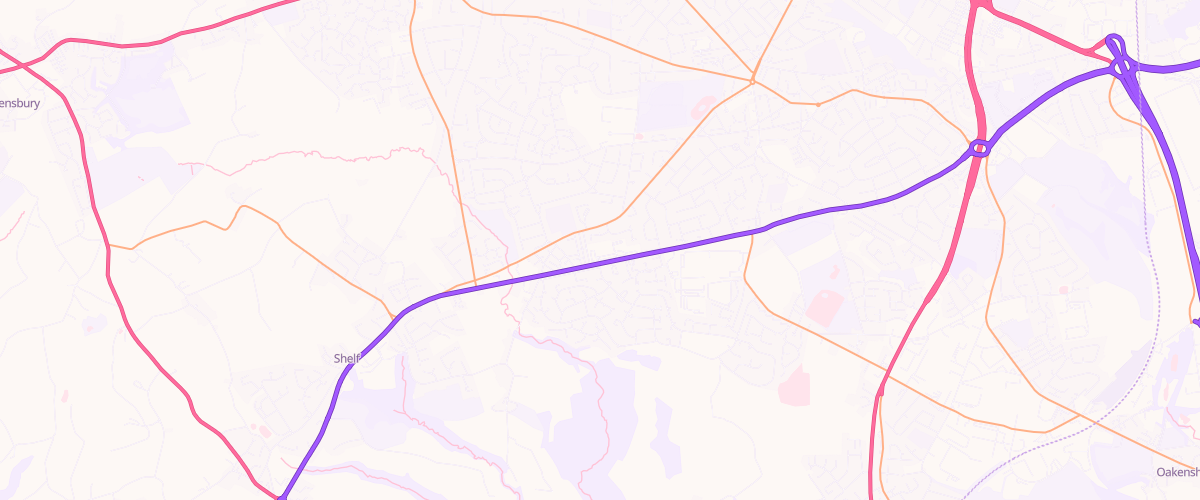Map showing the location of Bradford Buttershaw Superstore Petrol