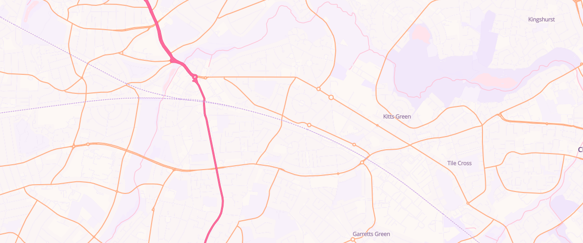 Map showing the location of Mfg Stechford