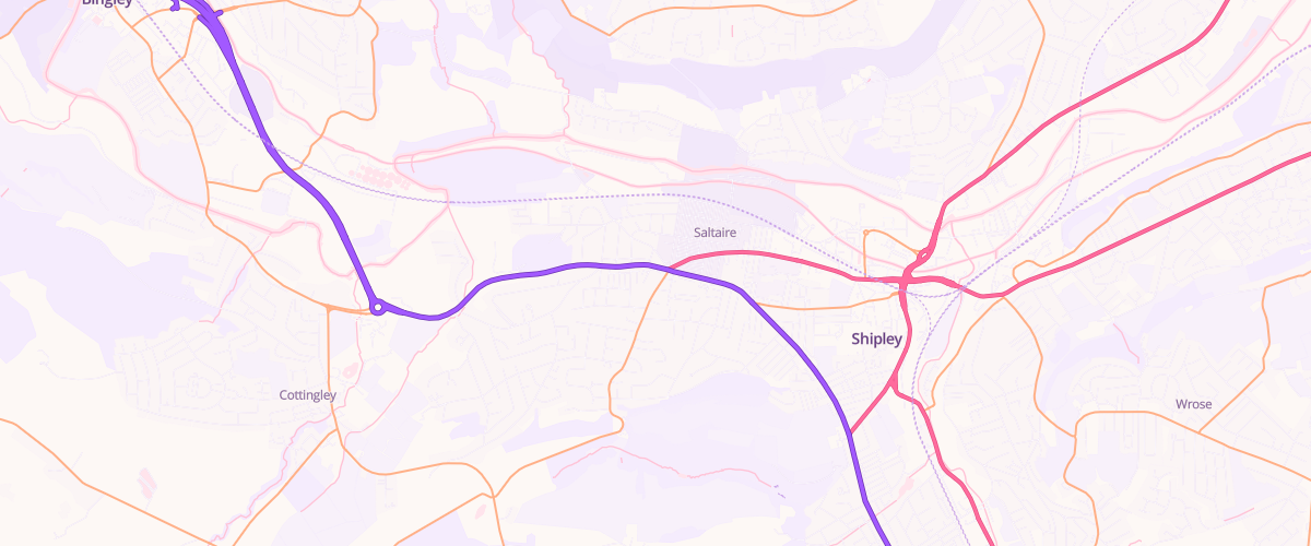 Map showing the location of Shell Saltaire