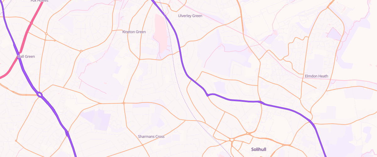Map showing the location of Asda Solihull New Con