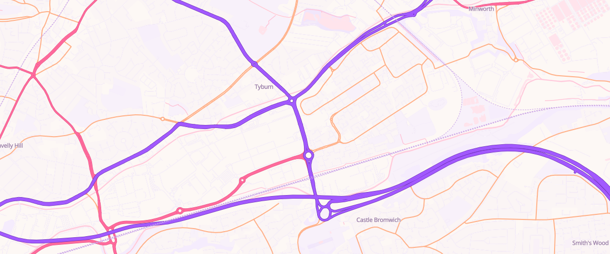 Map showing the location of Sainsburys Castle Vale