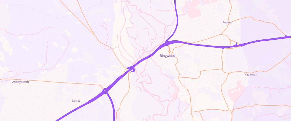 Map showing the location of Rontec Ringwood