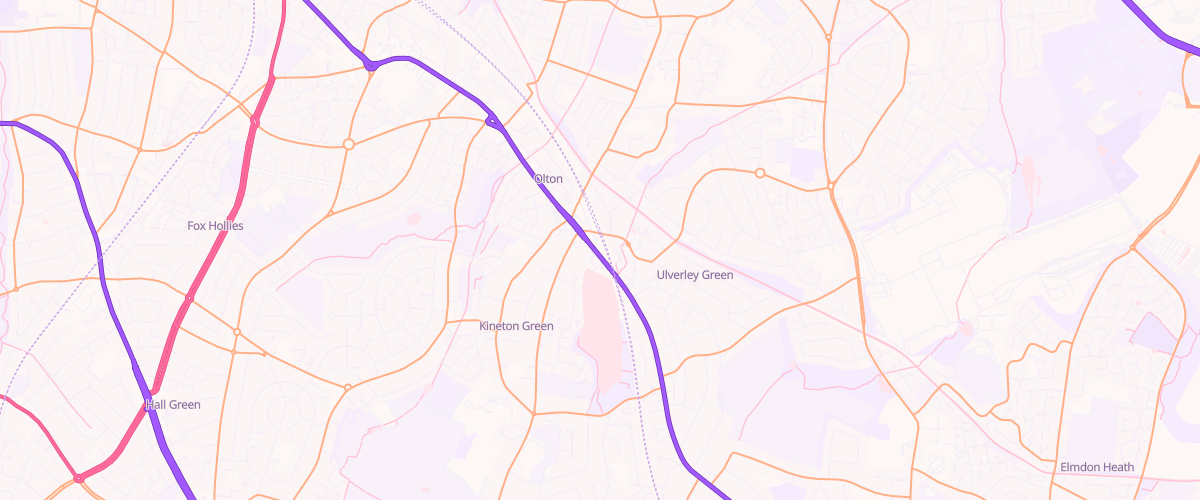 Map showing the location of Falcon Service Stations Mereside