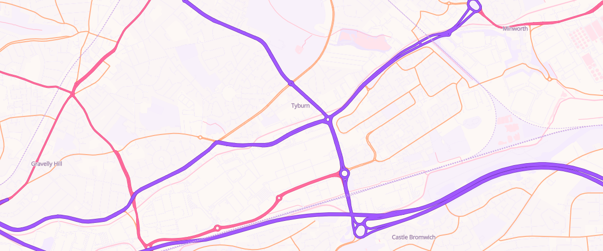 Map showing the location of Mfg Kingsbury Road