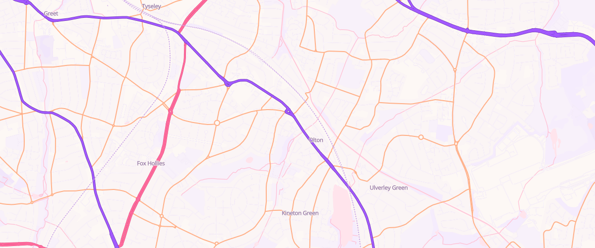 Map showing the location of Mfg Olton