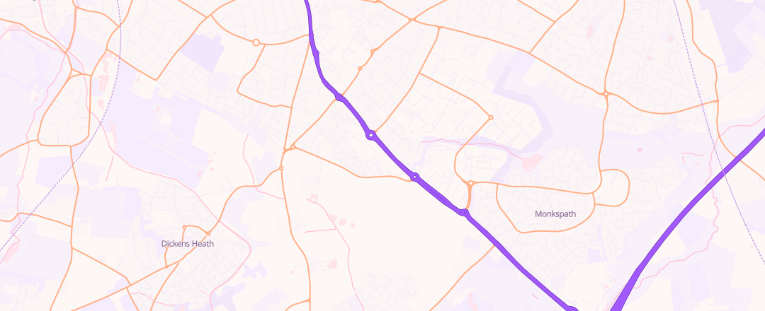 Map showing Birmingham Audi, Solihull